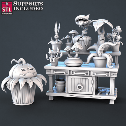 3D Printed STL Miniatures Toxic Vendor Set 28mm - 32mm War Gaming D&D