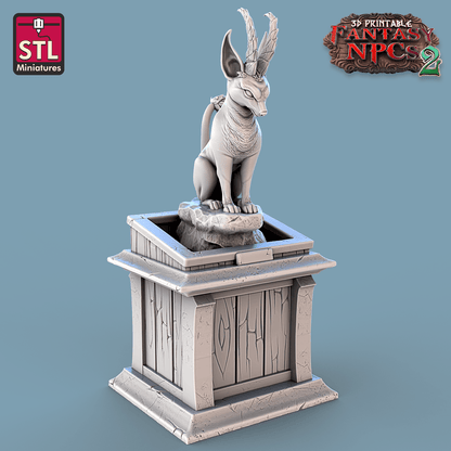 3D Printed STL Miniatures Trophy Hunter Set Fantasy NPC 2 | 28 - 32mm War Gaming D&D