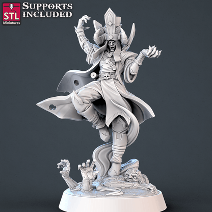 3D Printed STL Miniatures Undead Set 28mm - 32mm War Gaming D&D