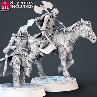 3D Printed STL Miniatures Undead Set 28mm - 32mm War Gaming D&D