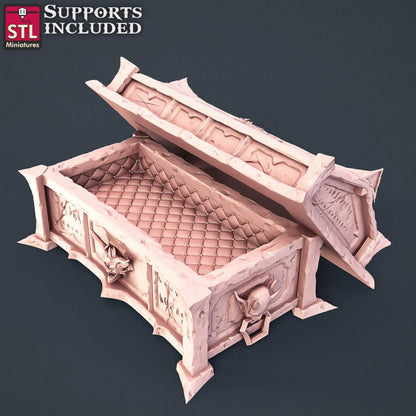 3D Printed STL Miniatures Vampire Set 28 - 32mm War Gaming D&D