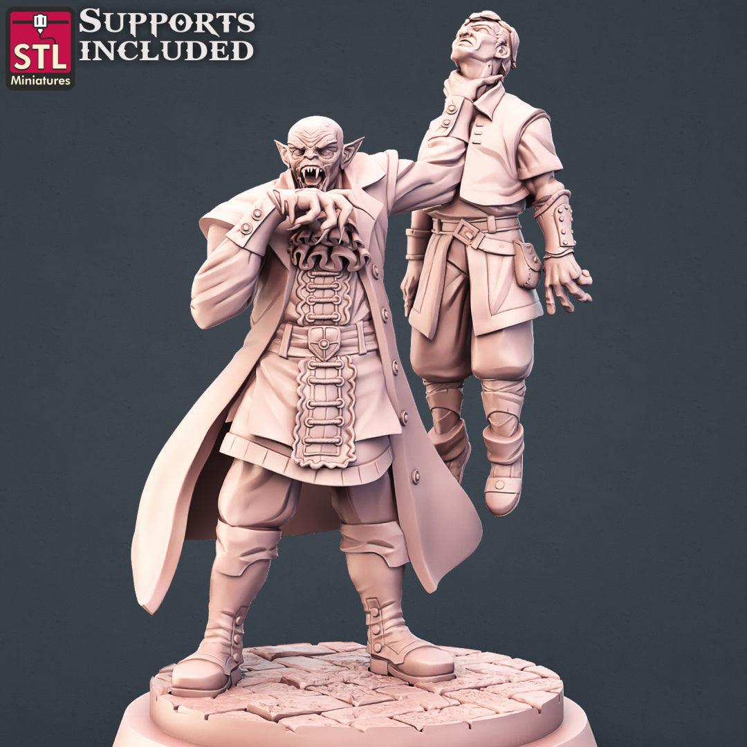 3D Printed STL Miniatures Vampire Set 28 - 32mm War Gaming D&D
