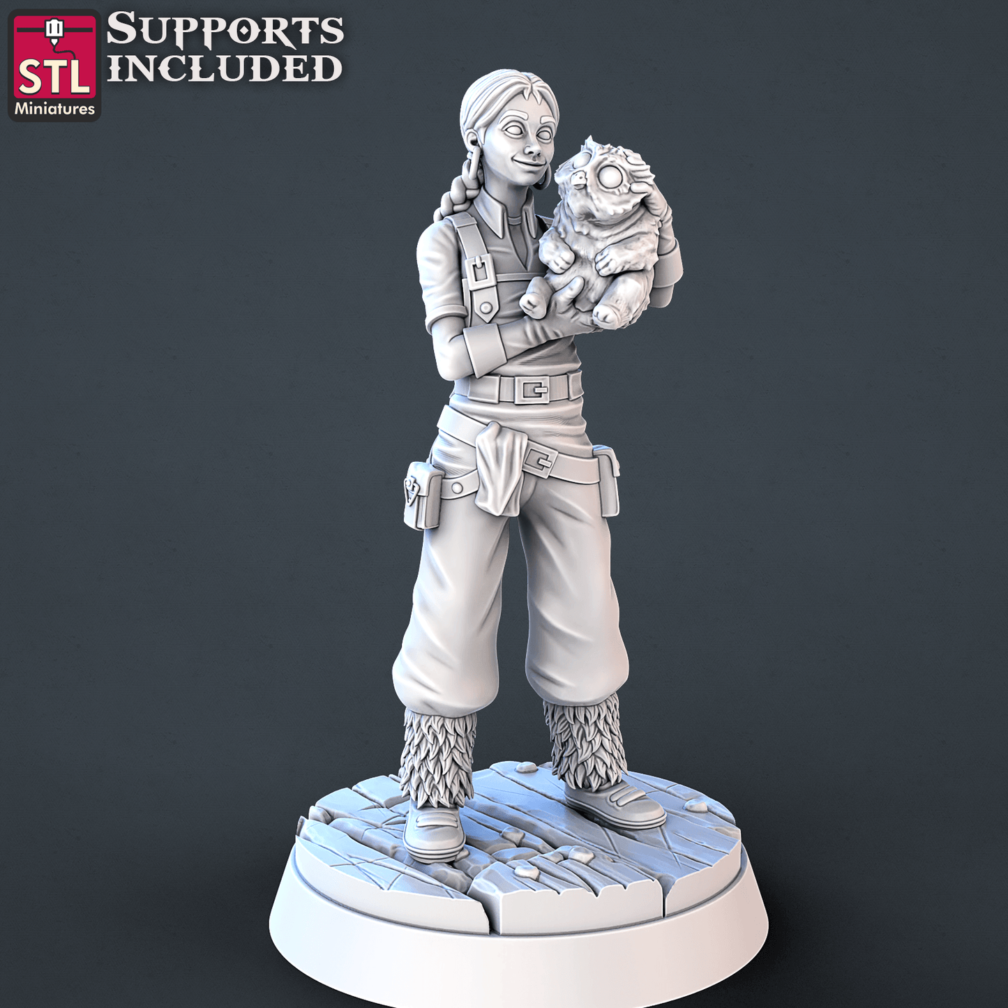 3D Printed STL Miniatures Veterinarian Set | 28 - 32mm War Gaming D&D