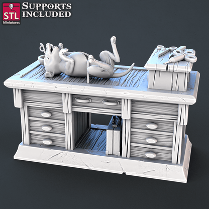 3D Printed STL Miniatures Veterinarian Set | 28 - 32mm War Gaming D&D
