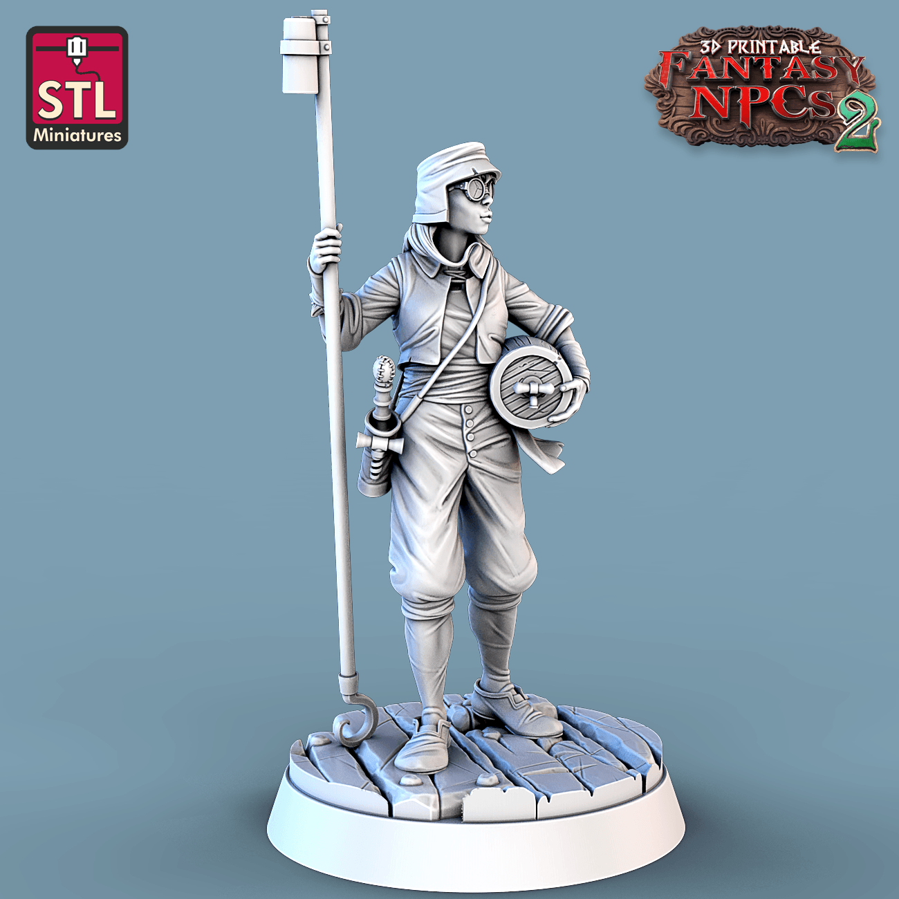 3D Printed STL Miniatures Winemakers Set Fantasy NPC 2 | 28 - 32mm War Gaming D&D