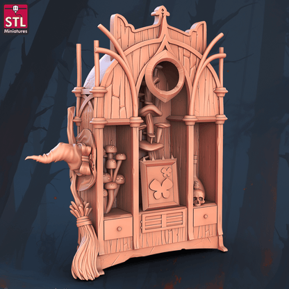 3D Printed STL Miniatures Witches Council Set 28 - 32mm War Gaming D&D