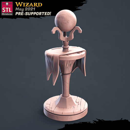 3D Printed STL Miniatures Wizard Set 28 - 32mm War Gaming D&D