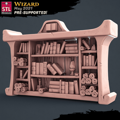 3D Printed STL Miniatures Wizard Set 28 - 32mm War Gaming D&D
