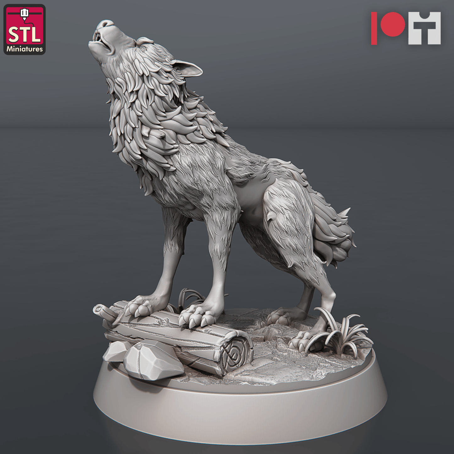3D Printed STL Miniatures Wolves and Werewolves 28mm - 32mm War Gaming D&D