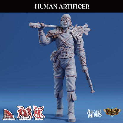 3D Printed Sordane Publishing Arcane Minis Human Artificer Scrapper Pirates Set 28 32mm D&D