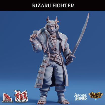 3D Printed Sordane Publishing Arcane Minis Kizaru Fighter Swindler's Luck Part Two 28 32mm D&D