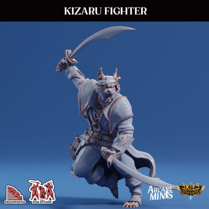 3D Printed Sordane Publishing Arcane Minis Kizaru Fighter Swindler's Luck Part Two 28 32mm D&D