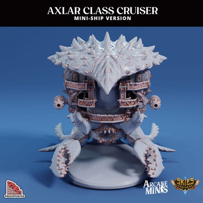 3D Printed Sordane Publishing Arcane Minis Mini Ship - Axlar Class Cruiser 28 32mm D&D