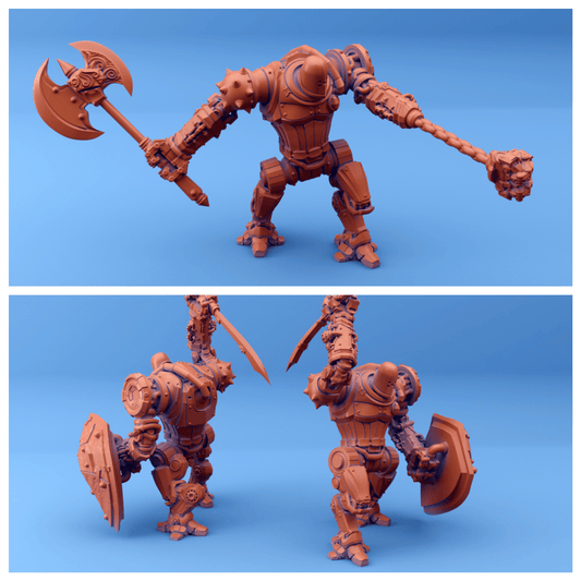 3D Printed Sordane Publishing Arcane Minis Shard Guardians Combat Set Shard Guardian Set 28 32mm D&D