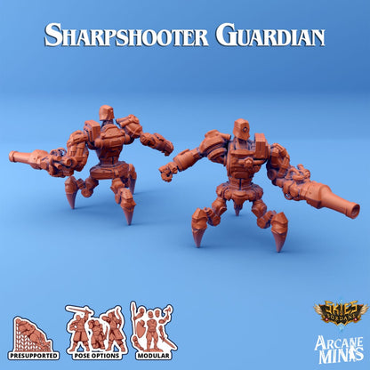 3D Printed Sordane Publishing Arcane Minis Shard Guardians Sharpshooter Set Shard Guardian Set 28 32mm D&D