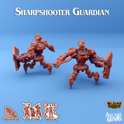 3D Printed Sordane Publishing Arcane Minis Shard Guardians Sharpshooter Set Shard Guardian Set 28 32mm D&D