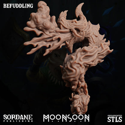 3D Printed Sordane Publishing Befuddling Moonsoon 28 32mm D&D