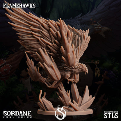 3D Printed Sordane Publishing Crystal Flamehawk Burrows Below 28 32mm D&D