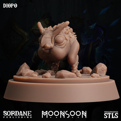 3D Printed Sordane Publishing Diopo Moonsoon 28 32mm D&D