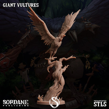 3D Printed Sordane Publishing Giant Vultures Set Burrows Below 28 32mm D&D
