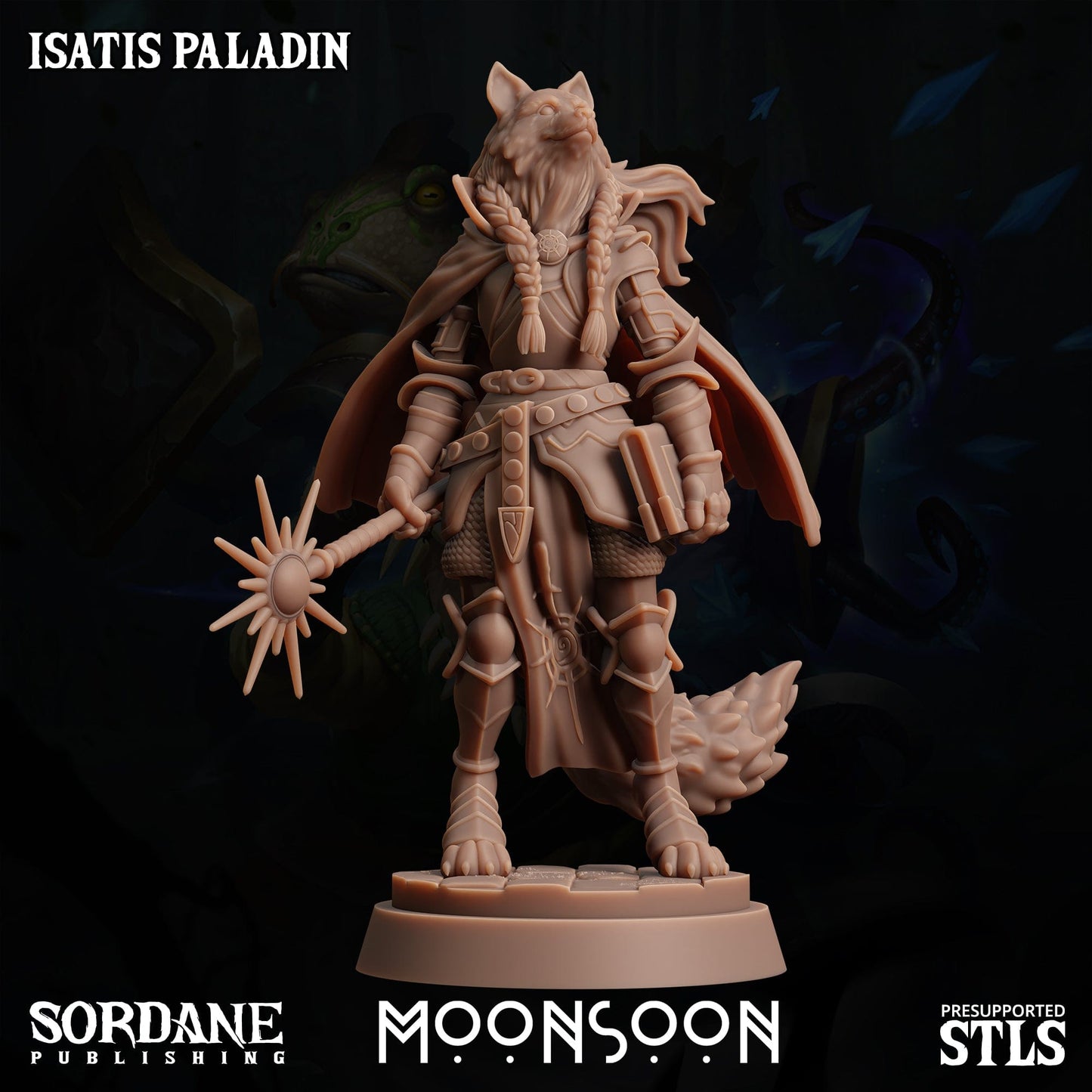 3D Printed Sordane Publishing Isatis Paladin 28 32mm D&D