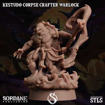 3D Printed Sordane Publishing Kestudo Corpse Crafter Warlock Monster Mayhem II 28 32mm D&D