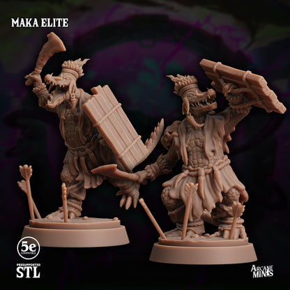 3D Printed Sordane Publishing Maka Elite Moonsoon 28 32mm D&D