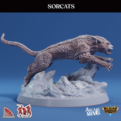 3D Printed Sordane Publishing Sorcats 28 32mm D&D