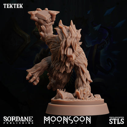 3D Printed Sordane Publishing Tektek Moonsoon 28 32mm D&D