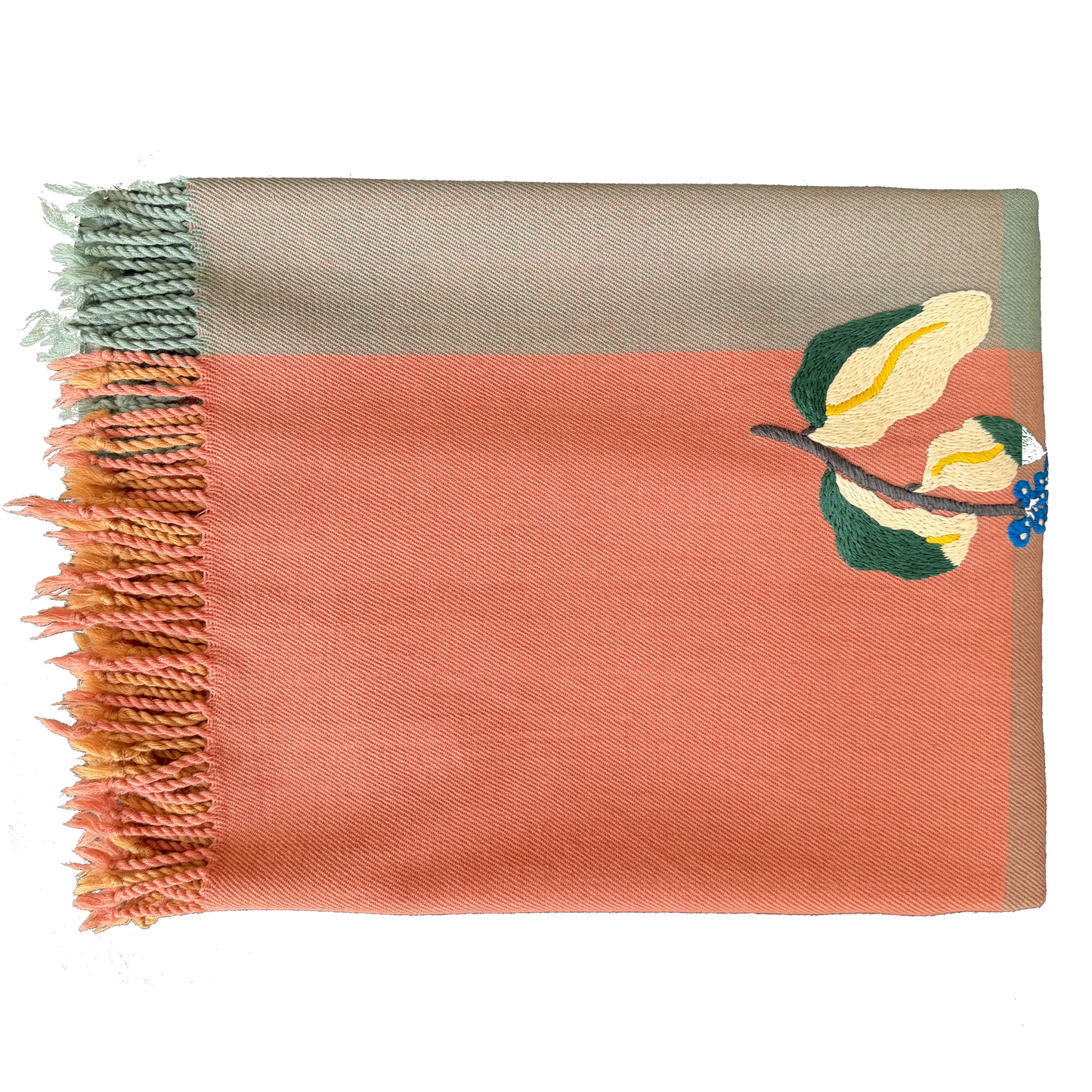 Handwoven Merino Wool Throw 48 × 76 In