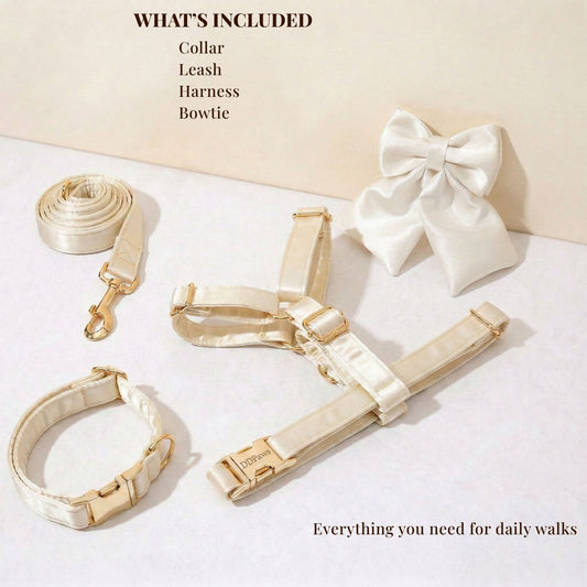 Wedding Pure White Satin Set