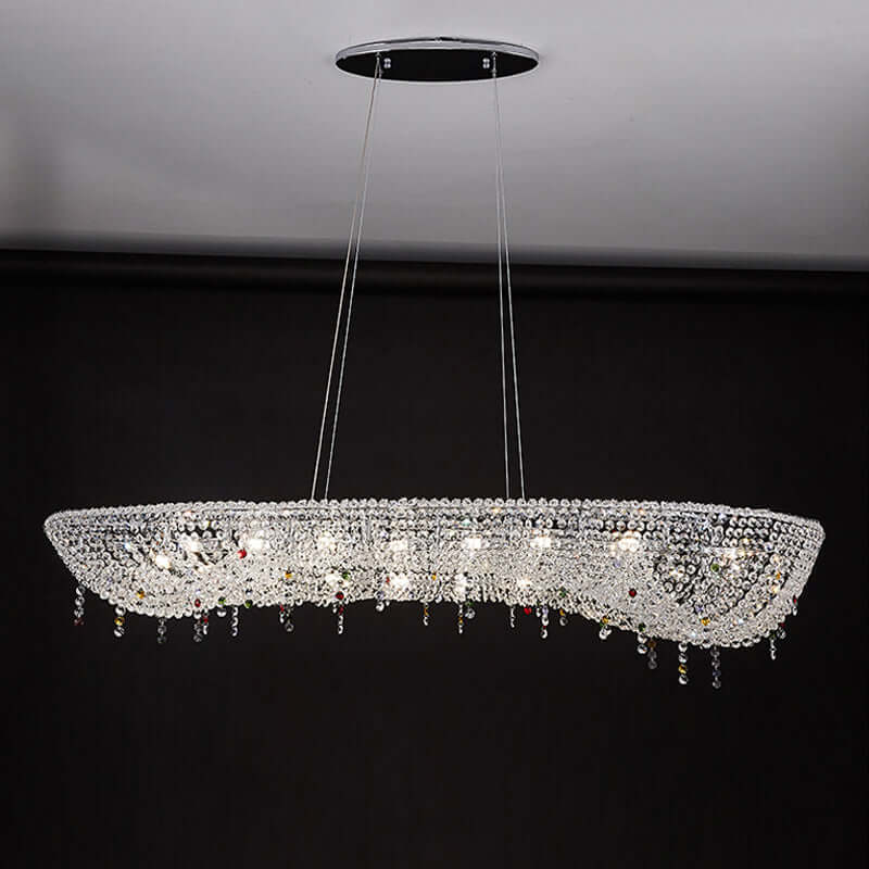 Oval Modern Crystal Chandelier