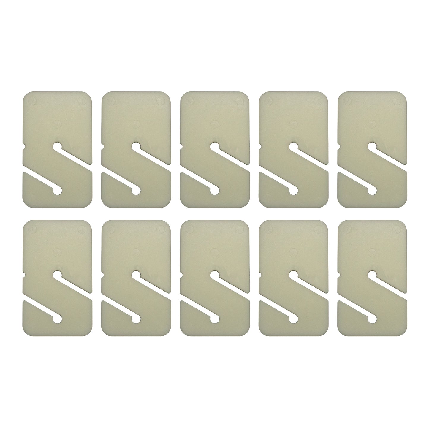 Scuba Cave Diving Line Glow in the Dark Rectangular Marker, 10pc Pack