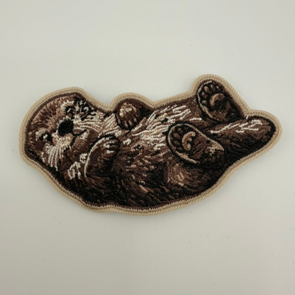 3" OTTER -  Embroidered Hat Patch