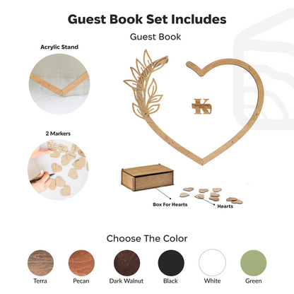 Guest Book Heart