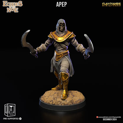 3D Printed Clay Cyanide Echoes of the Nile 28 32 mm D&D
