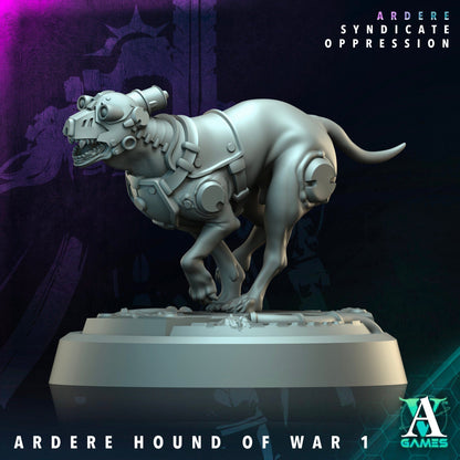 3D Printed Archvillain Games Ardere Hound of War Ardere - Syndicate Oppression 28 32mm D&D