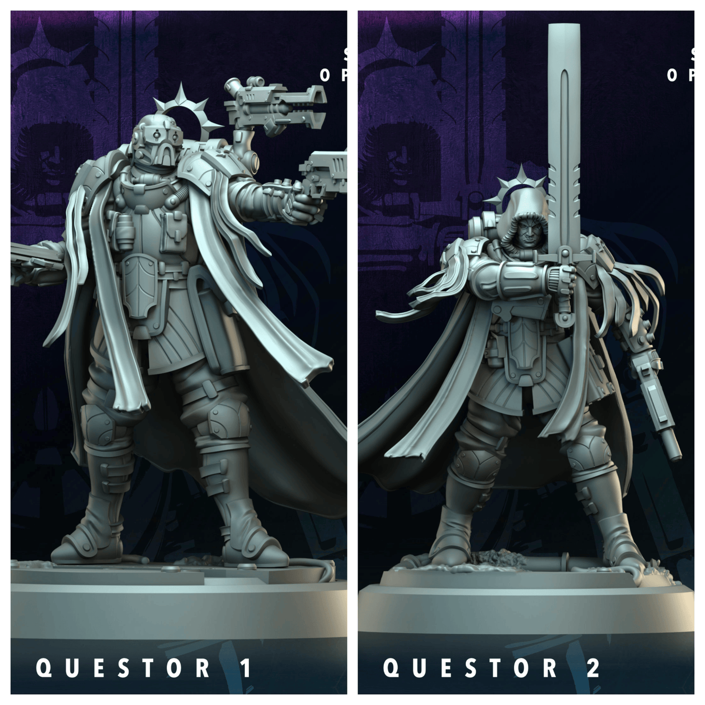 3D Printed Archvillain Games Ardere Questor Ardere - Syndicate Oppression 28 32mm D&D