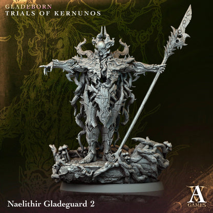 3D Printed Archvillain Naelithir Gladeguard Gladeborn - Trials of Kernunos 28 32mm D&D