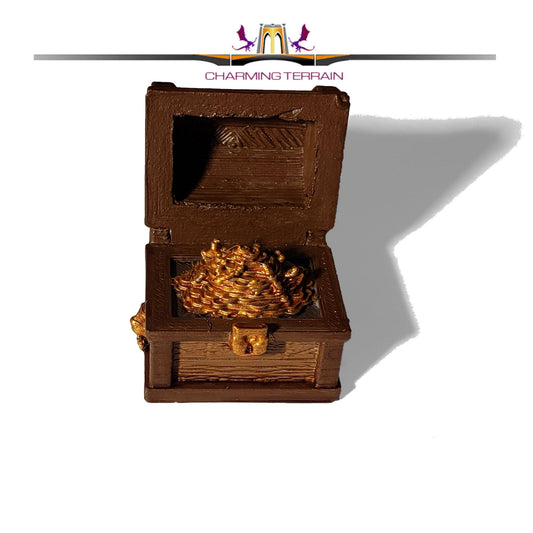 DnD Miniature Opening Lid Treasure Chest Digital STL Download