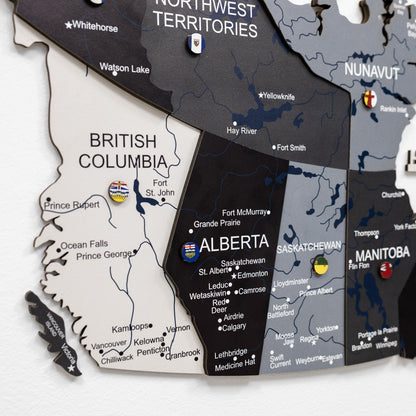 3D Wooden Map of Canada – Nordik
