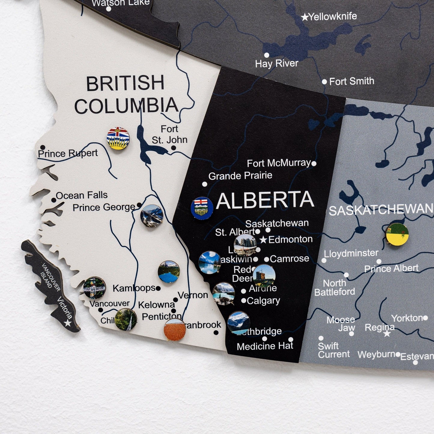 3D Wooden Map of Canada – Nordik