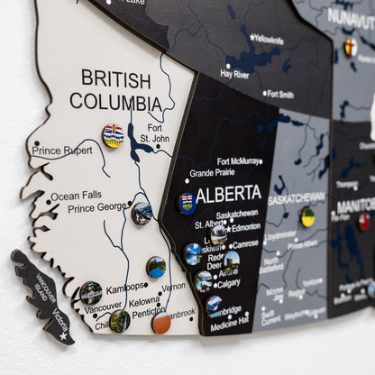 3D Wooden Map of Canada – Nordik
