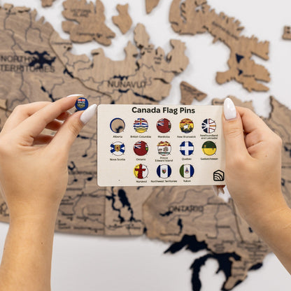 3D Wooden Map of Canada – Terra