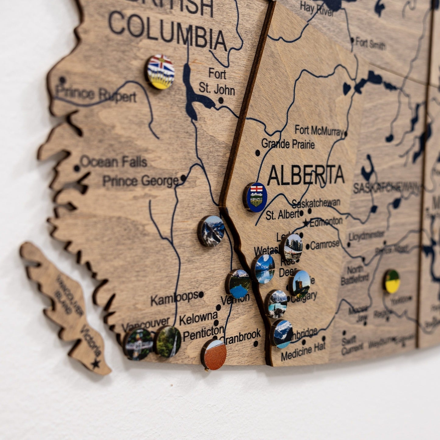 3D Wooden Map of Canada – Terra