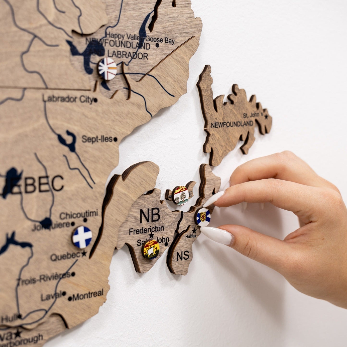 3D Wooden Map of Canada – Terra