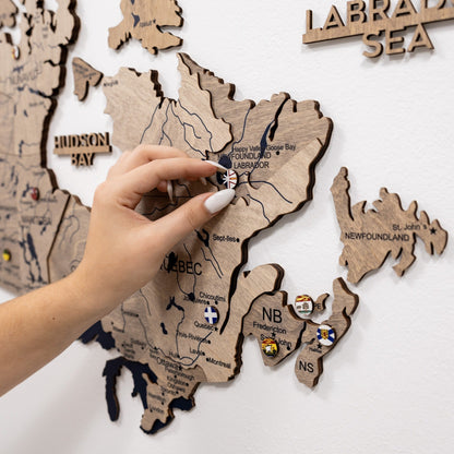 3D Wooden Map of Canada – Terra