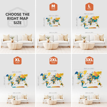 3D Wooden World Map Indie