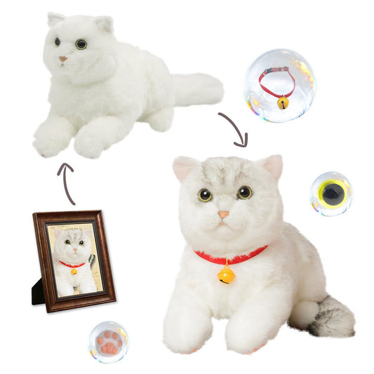 Custom Cat Plush from Photo – Basic Personalized Memorial Keepsake