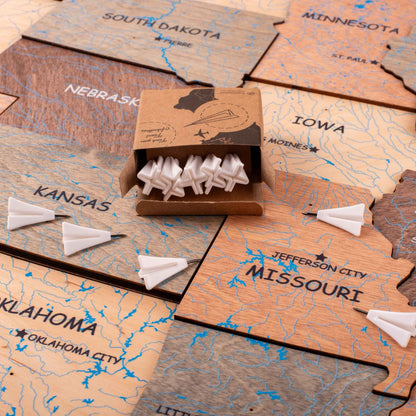 40 Airplane Push Pins